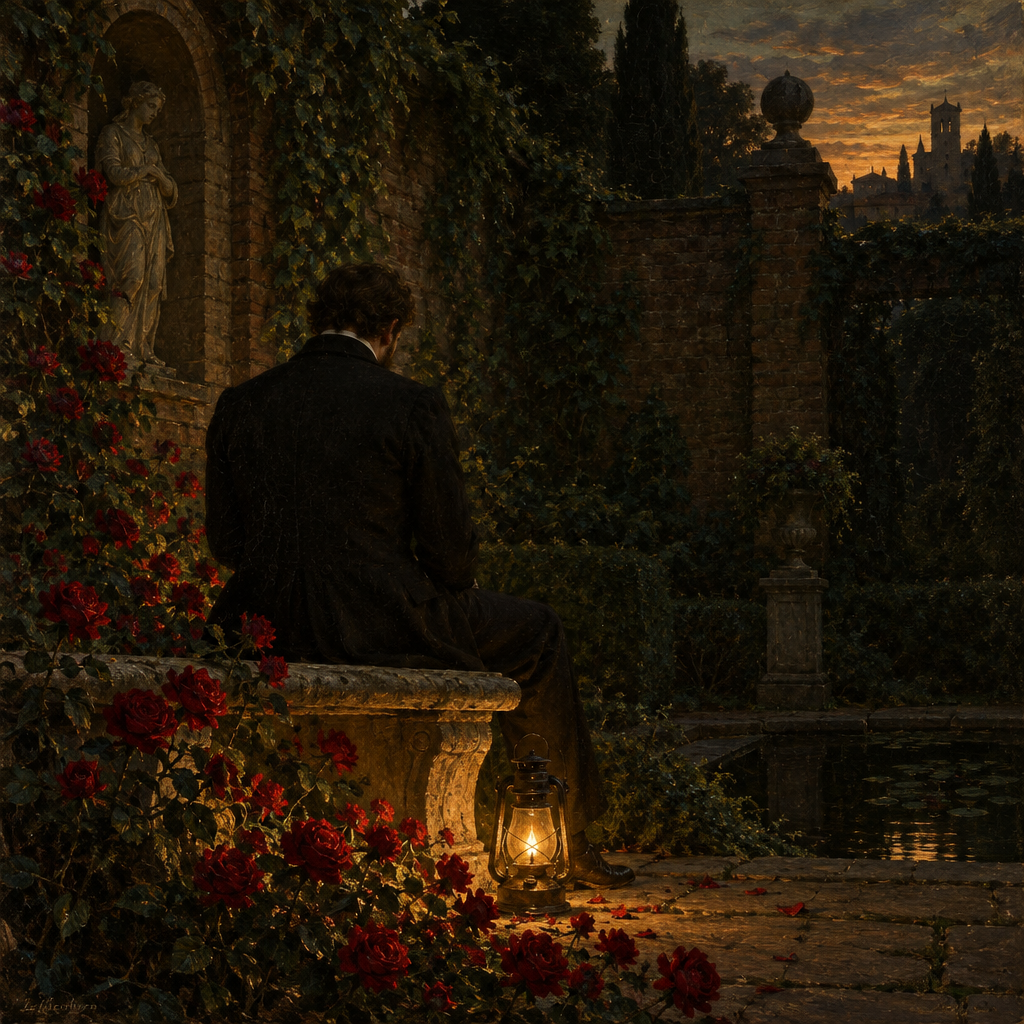 Cover of you are a 19th century villain brooding in his walled garden
